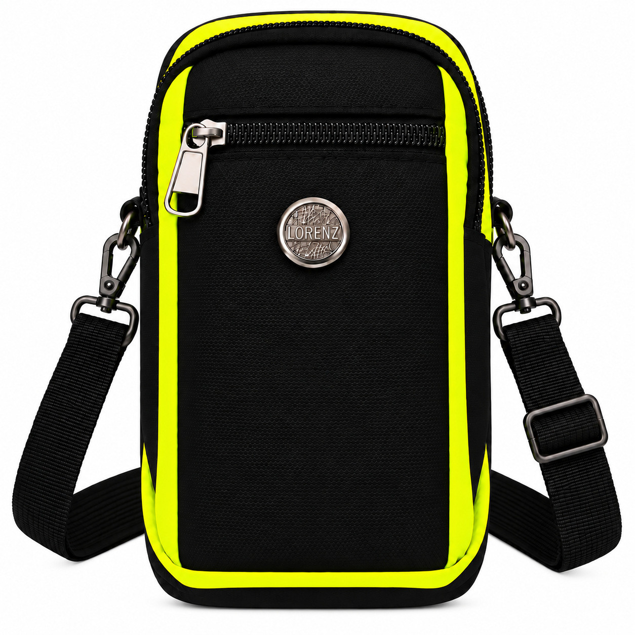 LL-93 Fluorescent Green & Black Polyester Shoulder Bag (New)